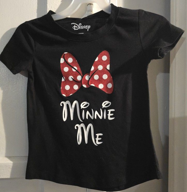 Child's Minnie Me black Minnie Mouse T-shirt