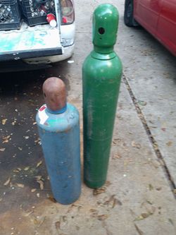 Oxygen acetylene cylinders