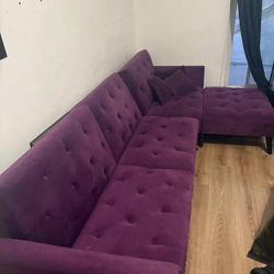 Purple Studio Couch - Amazing 2 Pieces OBO