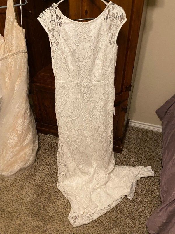 Short Sleeve Lulus Long White Dress NWT LULUS Life Of Love Lace