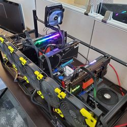 6 GPU Mining Rig 580+ MH/s ETH 1460W