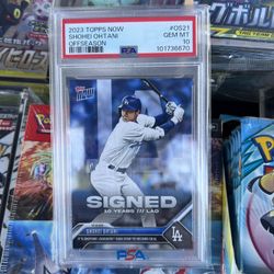 Ohtani Baseball Card Graded 10