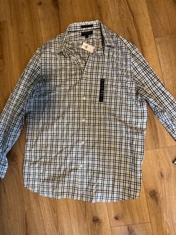 Banana Republic Slim Fit Green Check Shirt Men’s XL NWT