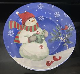 Brand new beautiful heavy Christmas plates