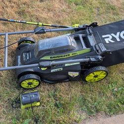 Ryobi Self-propelled Electric Lawnmower & Weed Eater