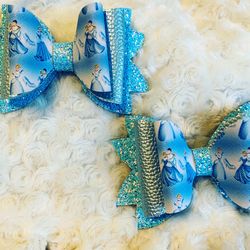 Cinderella hair bows