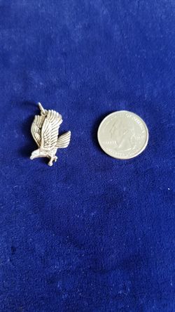 Vintage sterling silver eagle pendant