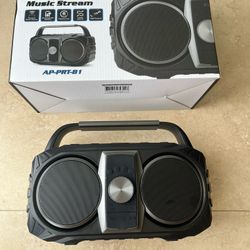 Audiopipe Portable Radio Bluetooth Speaker