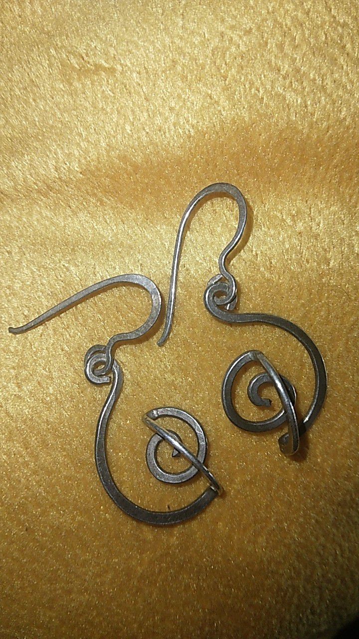 Music Note Earrings 925 Silver!!