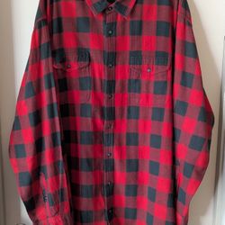 Sonoma Red And Black Flannel Shirt - 4XLB