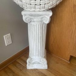 white Roman column