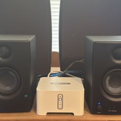PreSonus Eris E3.5 Studio Monitors + Sonos Connect