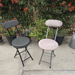 Two Metal Folding Chairs