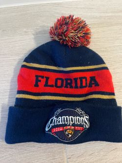 Florida Panthers Back to Back Champion  2024-25 Beanie