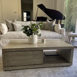 Pottery Barn Wooden Coffee Table