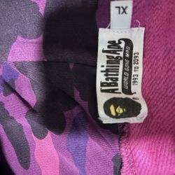 Purple Bape Hoodie XL