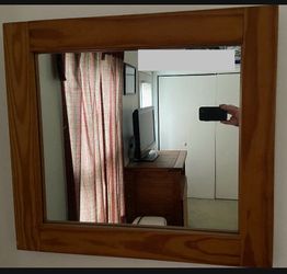 This End Up Wood Frame Mirror