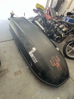 Black Rooftop Cargo Carrier Box