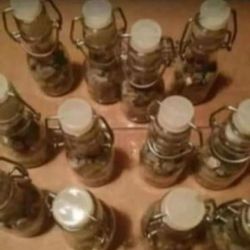 Raw Gemstone jars