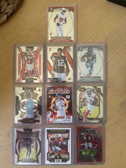 10 card NFL Rookie Lot Dart Daniels Ward Sanders Bijan
