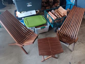 TWO VERY NICE CHAIRS AND TABLE FOR SALE