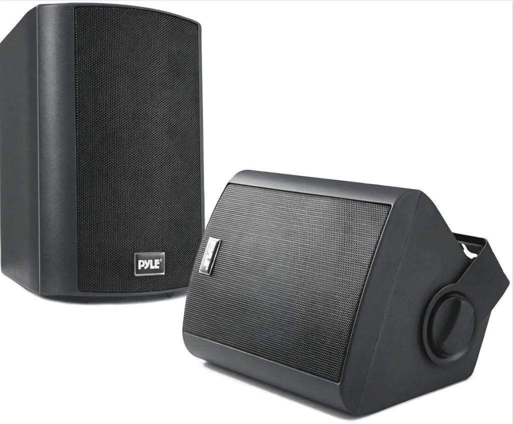 Pyle Audio Wall Mount 6.5 Inch Waterproof Bluetooth Indoor and Outdoor Speaker System