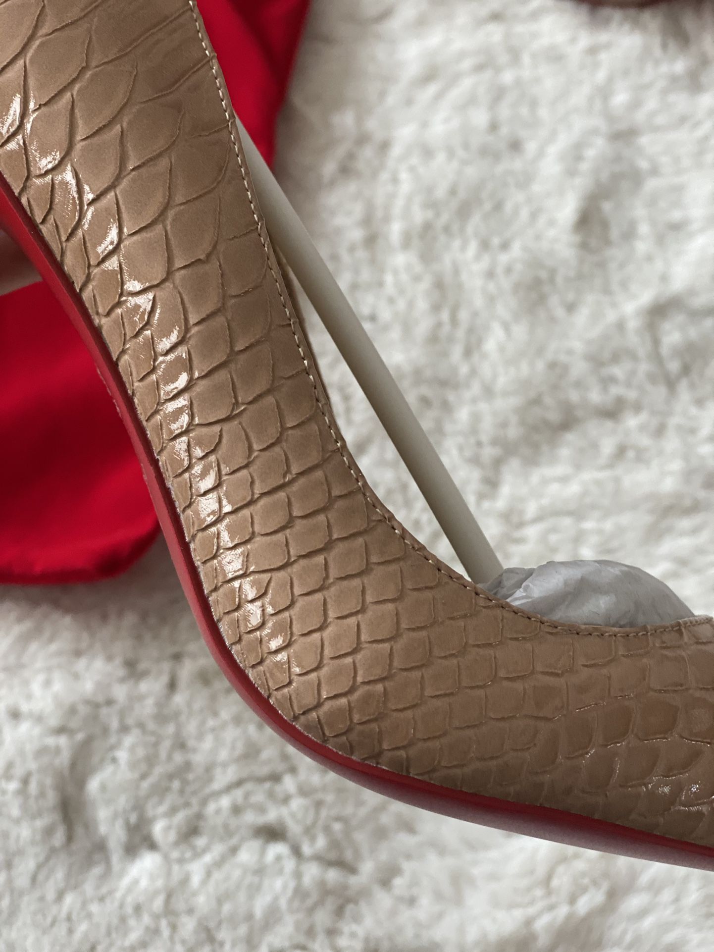 Snake Print Red Bottom Heels