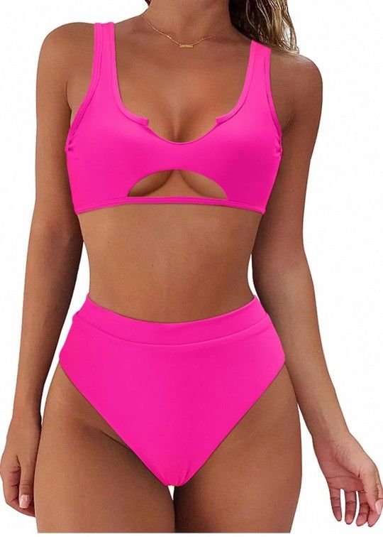 New Pink Bikini Swimsuit 