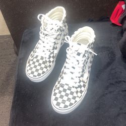High Top Vans, Checkerboard Old School 9.5