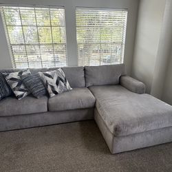 Grey Sectional Couch Price Negotiable 