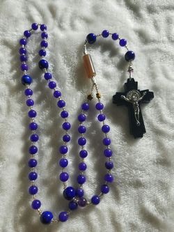 Blue beads Rosary