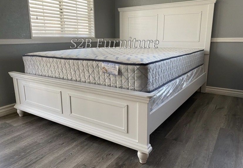 Queenn Size White Aline W Ortho Matres!!!!!