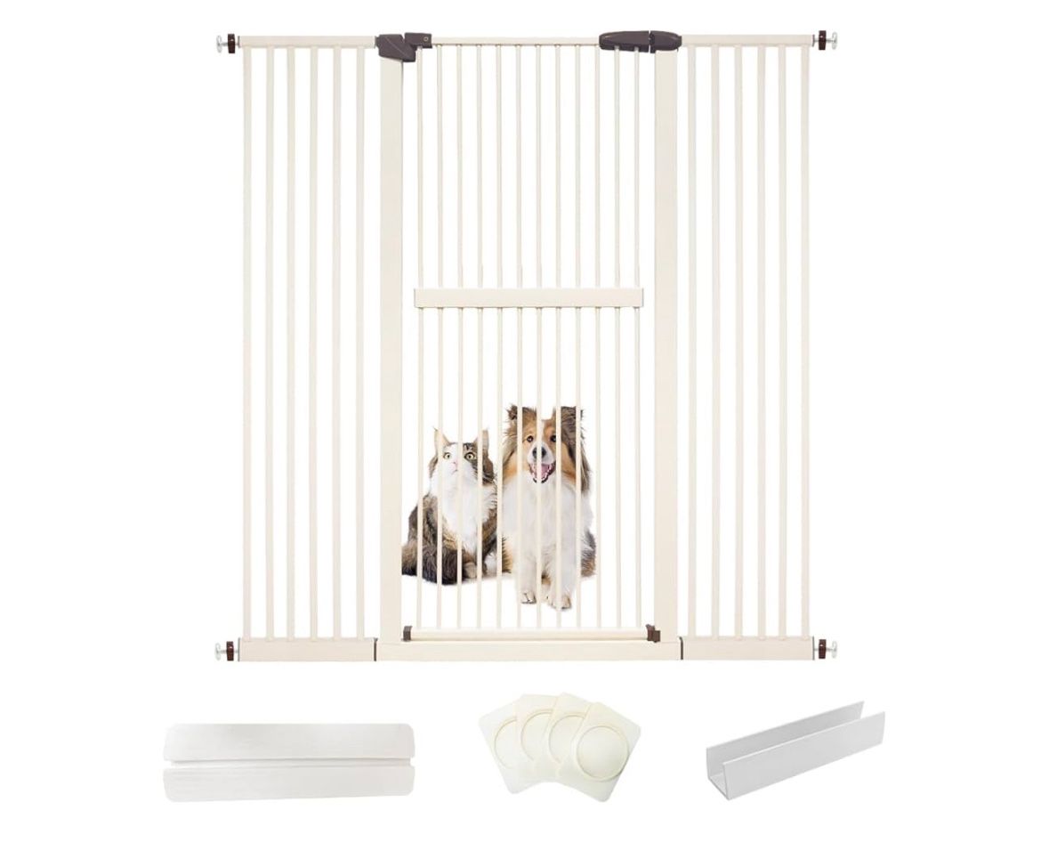 Extra Tall Cat Gate 61.02" High Pressure Mounted Extra Wide 55.12"-59.24" (New)