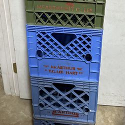 McArthur/TGLee/Hart Vintage Milk Crates Lot of 4 