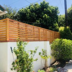 Beautiful privacy wall Frame Planter Box Garden Bed Outdoor Design cedar redwood AC pool equipment cover