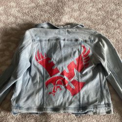 eagles jean jacket 