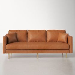 Faux Leather Couch 