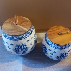 2 Piece Opal house Canister Set