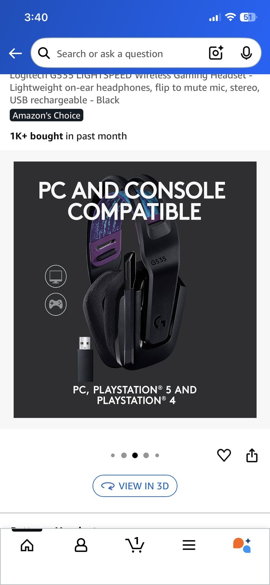 Logitech G535