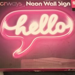 Neon Wall Sign