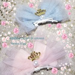 Tulle Princess Pearl Puppy Dog Hair Clip