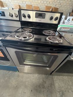 Whirlpool Electric Coil Range Stainless Steel