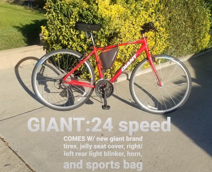 GIANT ESCAPE 24 Speed: Red Road BIKE (Hybrid)