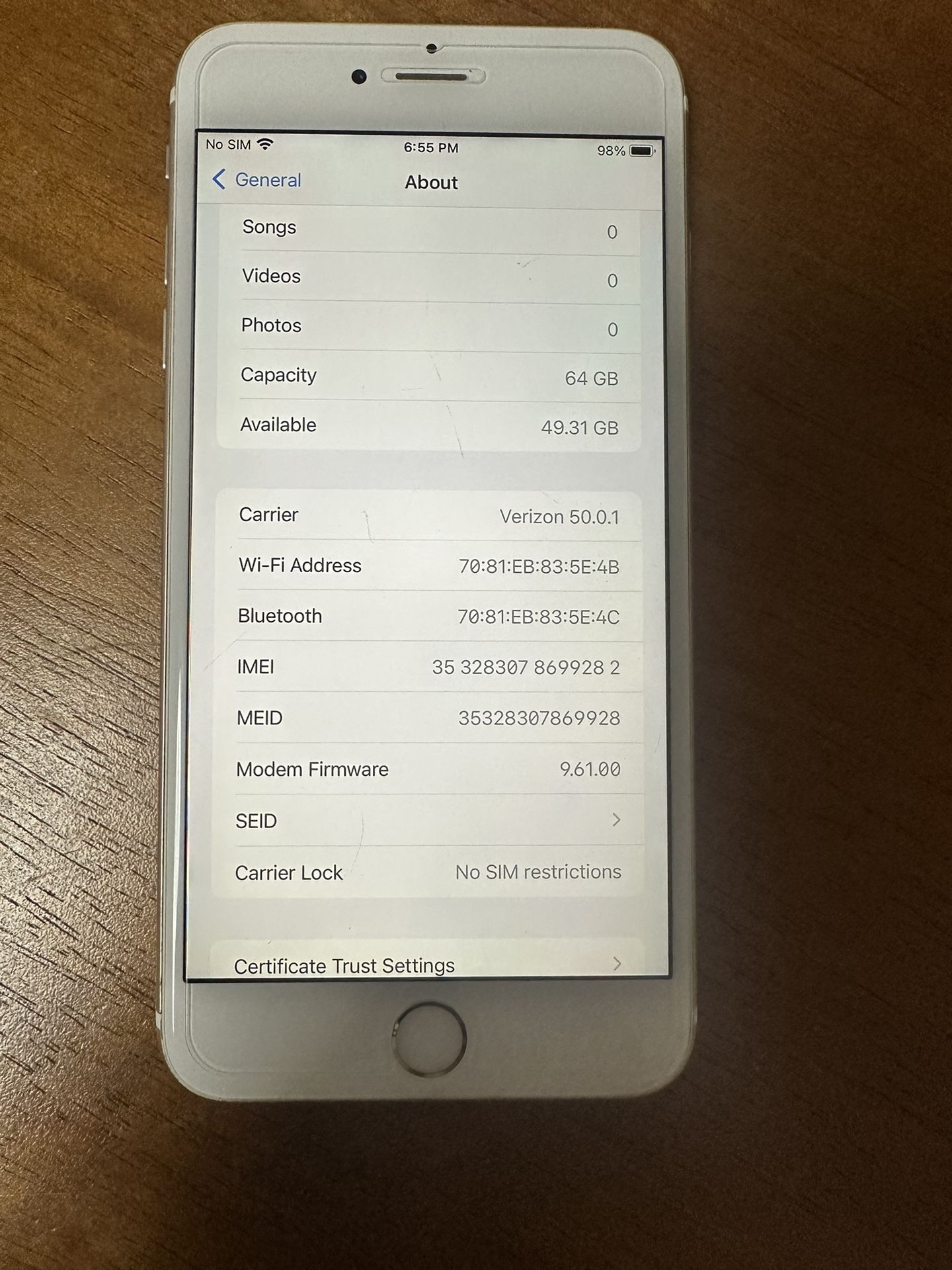 iphone 6S Plus 64gb Unlocked 