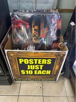 Assorted Wall Art Posters – Anime, Movies, Comics, Sports & Sneakers ($10 Each)