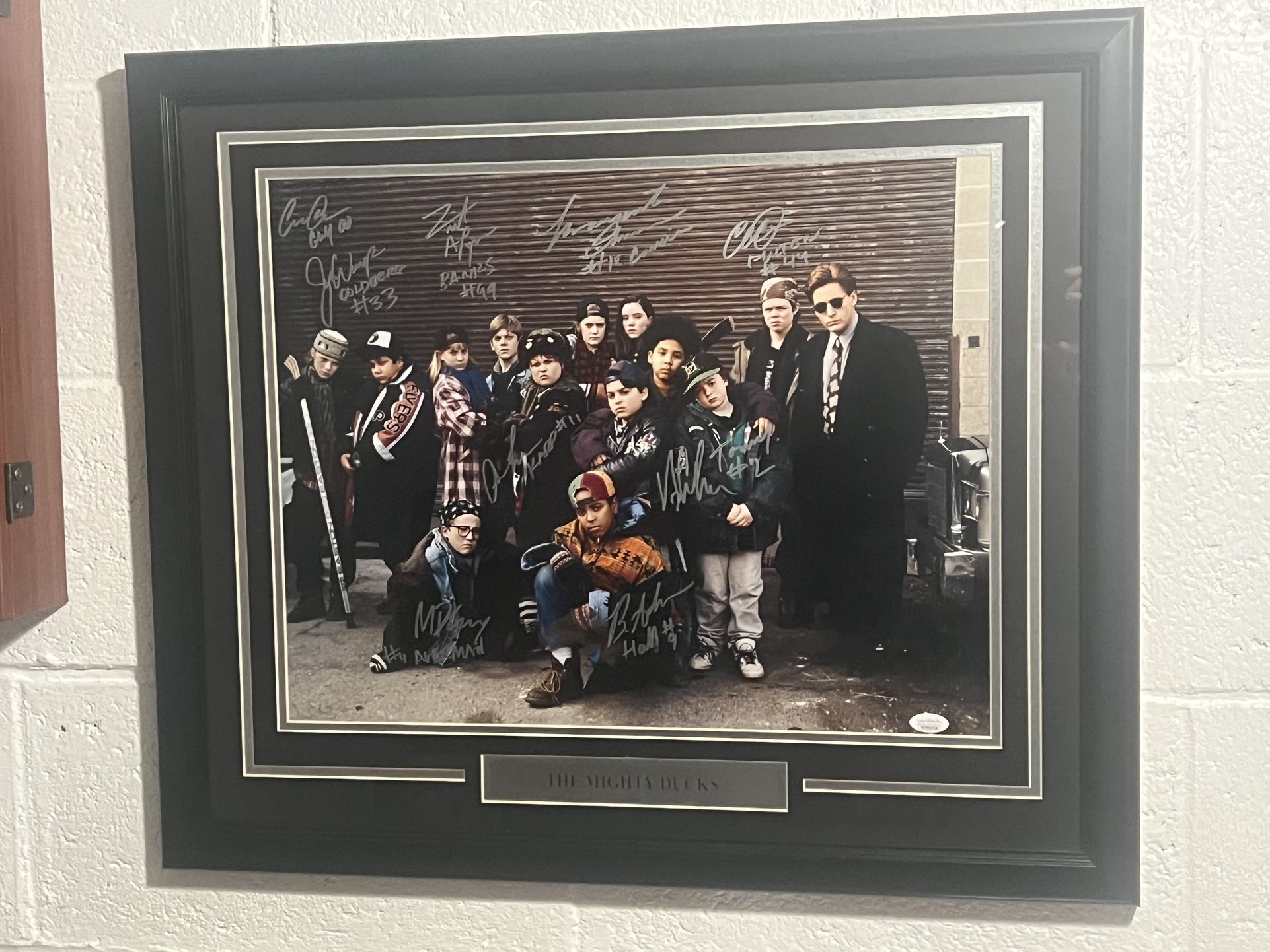 The Mighty Ducks Autographed Photo (Framed)