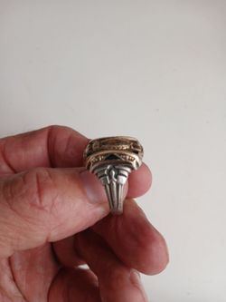 Antique Gold and Sterling Silver Ring