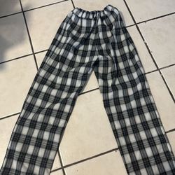 check pattern pants