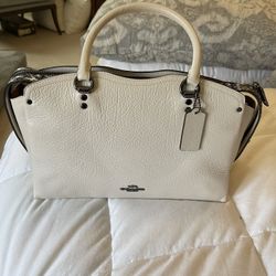 Coach White Leather Pocketbook - Brand New