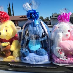 Plushies And They Come With A Flannel Blanket 